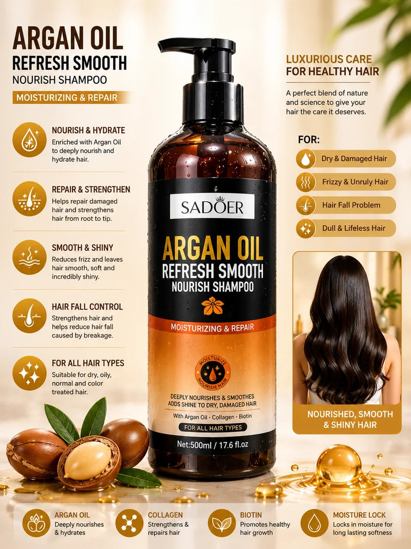 SADOER Argan Oil Refresh Smooth Shampoo